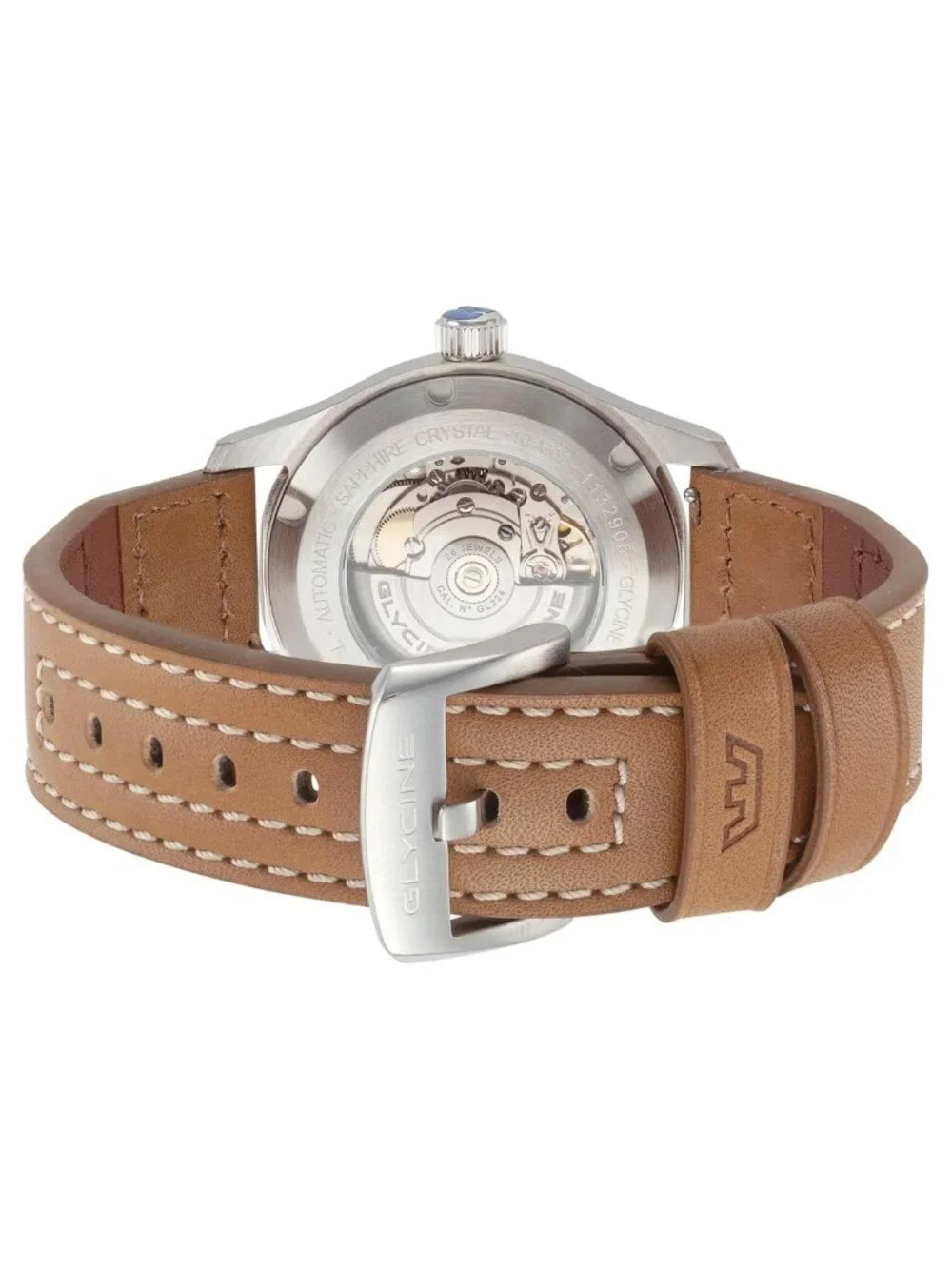 NWT Glycine Combat Field Automatic Beige Dial Men's Watch